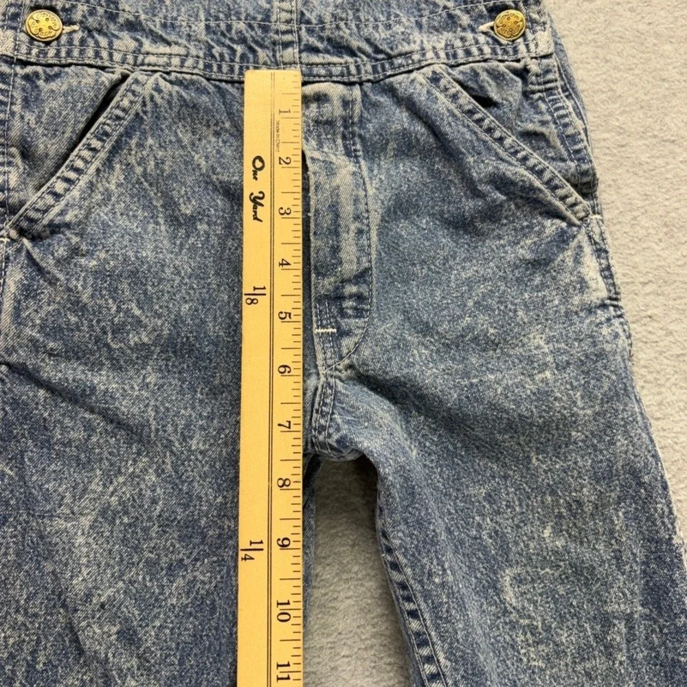 Vintage OshKosh Bgosh Vestbak Acid Wash Denim Overalls Boys 5 Made in USA